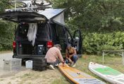 Trend Mikro-Urlaub - Campervan und Schrebergarten
