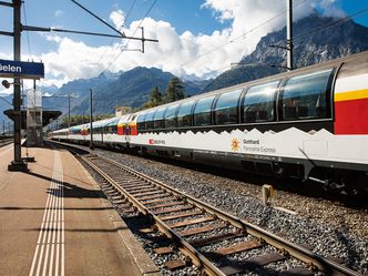 Traumhafte Bahnstrecken der Schweiz: Im "Gotthard Panorama Express" vom Vierwaldstättersee ins Tessin