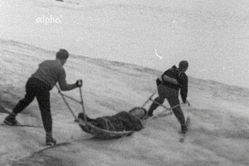 Piste, Fels und Firn - Filmbericht über die Tätigkeit der Bergwacht im Winter